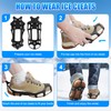Ice Snow Cleats for Shoes and Boots,Snow Walk Traction Cleats