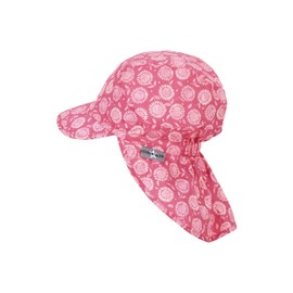 Sterntaler Girls' Peaked Cap with Neck Protection, blackberry