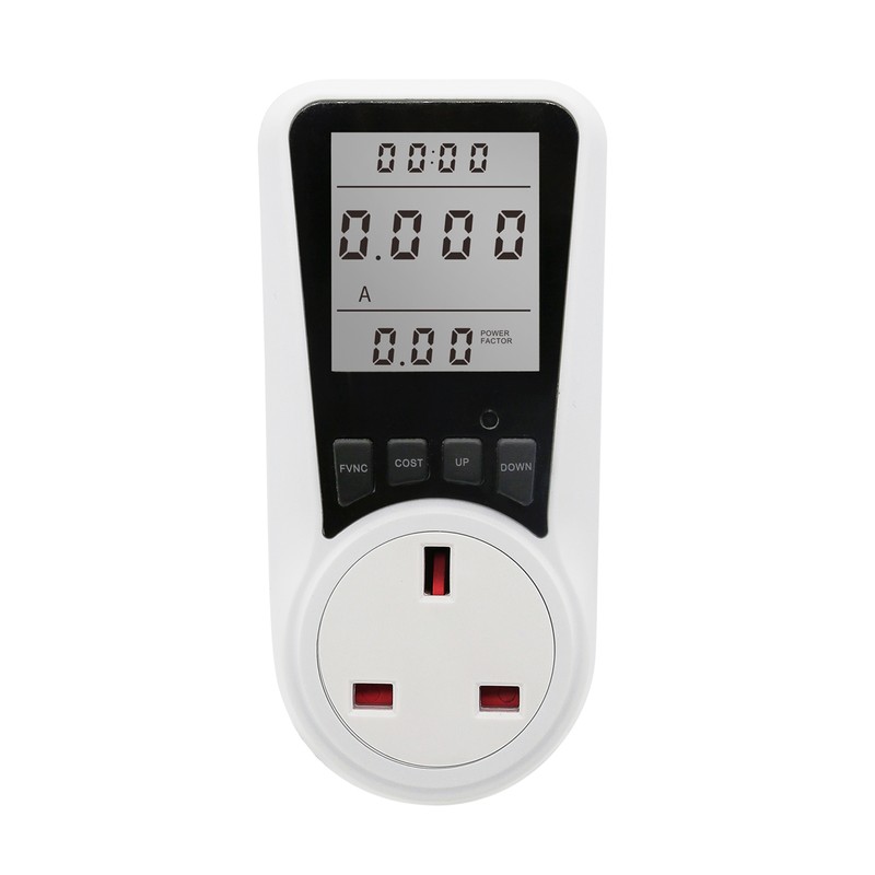 LCD Display Electricity Usage Power Meter Socket Energy Watt Voltage