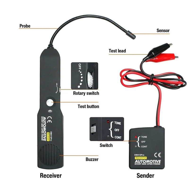 EM415Pro Automotive Electrical Openand Short Finder Circuit Tester DC 6-42V