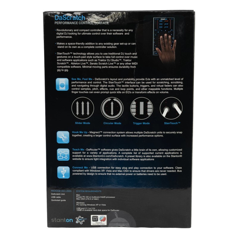 Stanton SCS.3d DaScratch DJ MIDI Controller w/ Multi-Touch Interface &