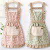 Kitchen Cooking Apron, Chef Apron Cute Apron for Women，Polyester Cotton