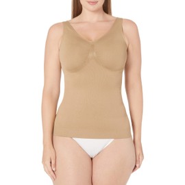 Instant Shaping Women's Seamless Santoni Shaper Camisole with Non Wire Molded Cups, Nude, Medium