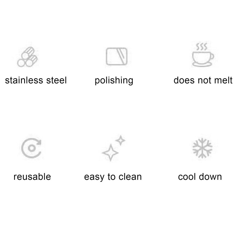 4Pcs Stainless Steel Ice Cubes Reuseable Polishing Beverage Chilling Stones