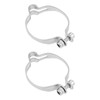 YINETTECH 2Pcs 28.6mm Bicycle Cable Clamp Stainless Steel Wire Fixed
