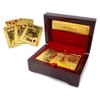 Luxurious 24K Gold Plated Playing Cards Case and Certificate with