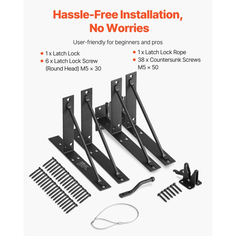 VEVOR Gate Corner Brace Bracket, Anti Sag Gate Frame Hardware