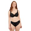 Sans Complexe Damen Push Up COTON D'ARUM Schalen, Spitze, Schwarz,