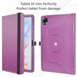 MAMA MOUTH Compatible with Blackview MEGA1 Case, 360° Rotatable Stand Cover Premium Protective Case with Stand Function for Blackview MEGA1 11.5 Inch Tablet, Purple