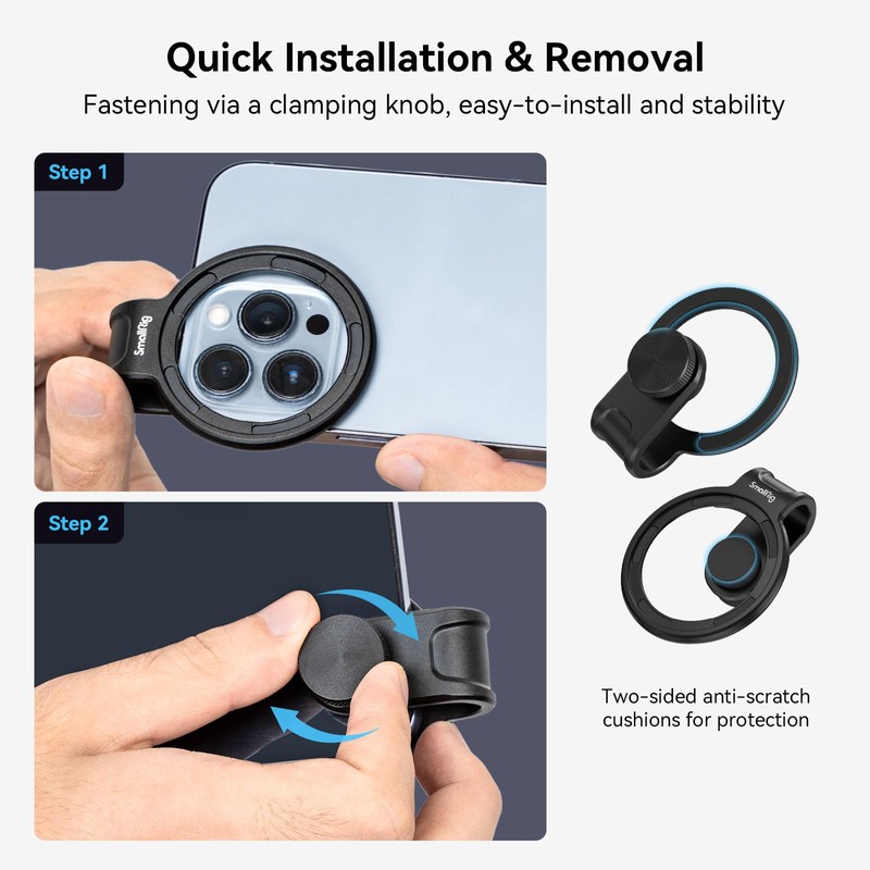 SMALLRIG Attachable VND Filter Kit ND2-ND32 (1-5 Stop) with Universal