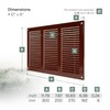 Vent Systems 12'' x 8'' Inch (Overall Dimensions) - Brown