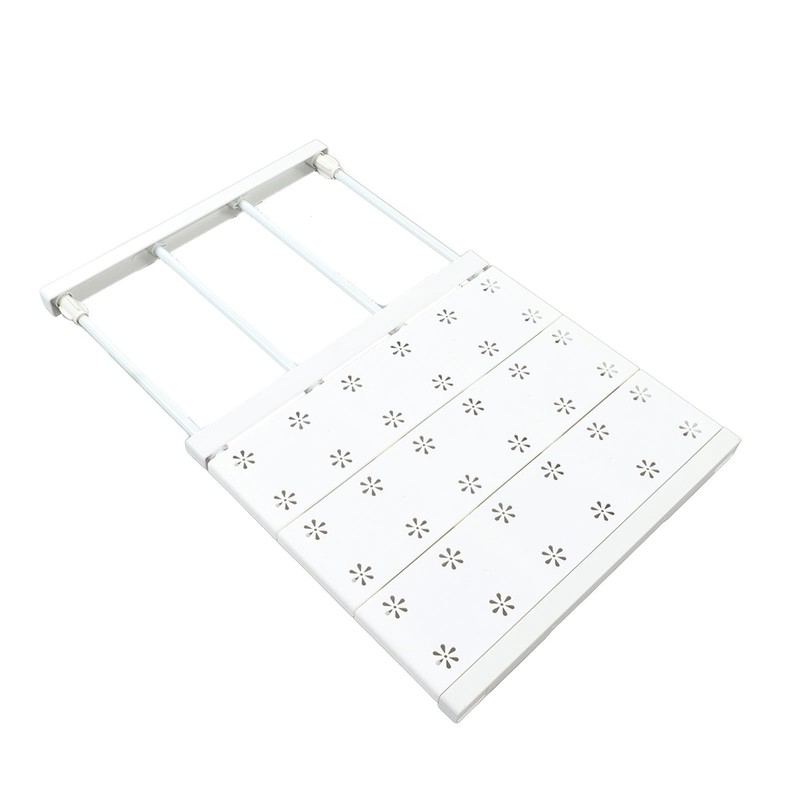 Tension Shelf Adjustable Space Saving Expandable Closet Organizer Dividers for
