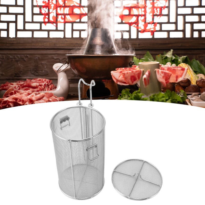 Stainless Steel Spice Seasoning Strainer Collapsible Telescopic Handle Soup Seasonings