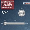 Kozelo 20pcs Socket Head Cap Screws - [1/4"-20 x 1-3/4"]