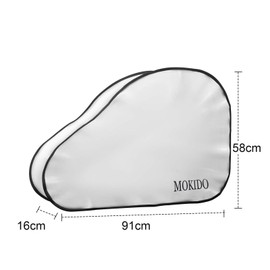 Drawbar Cover, Universal Drawbar Protective Cover, Tow Bar Cover Trailer with Double Click Closure, Waterproof, UV-Resistant, Drawbar Protection Cover for Trailers, Caravans, Motorhomes