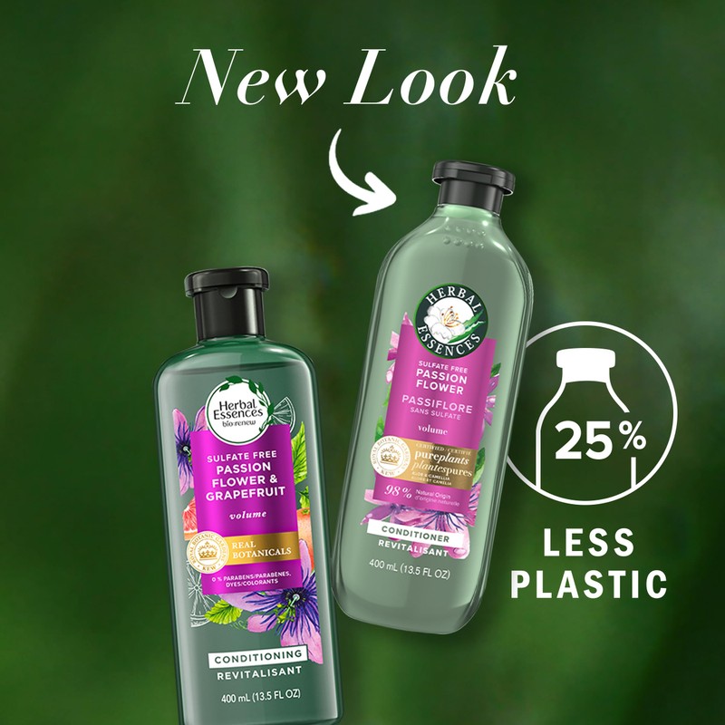 Herbal Essences Passion Flower Sulfate Free Conditioner, Volumizing, 400 mL,