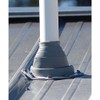 Dektite #3 Gray EPDM Metal Roof Pipe Flashing, Round Base,
