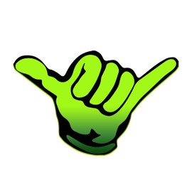 Bargain Max Decals Hang JDM Loose Hand Window Laptop Car Sticker 8"