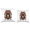 Multiple Exposure Art Tarantula Spider Tarantulas Throw Pillow