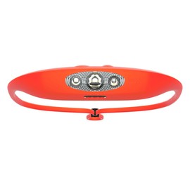 KNOG Bandicoot 250 LED Headlamp - Rechargeable Camping Headlamp with 40m Beam, IP67 Waterproof, Multi-Mode Lighting & Silicone Strap - Durable, Innovative Headlamp for Hiking & Outdoors, Coral