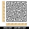 Labyrinth Maze Puzzle Game Self-Inking Rubber Stamp Ink Stamper -