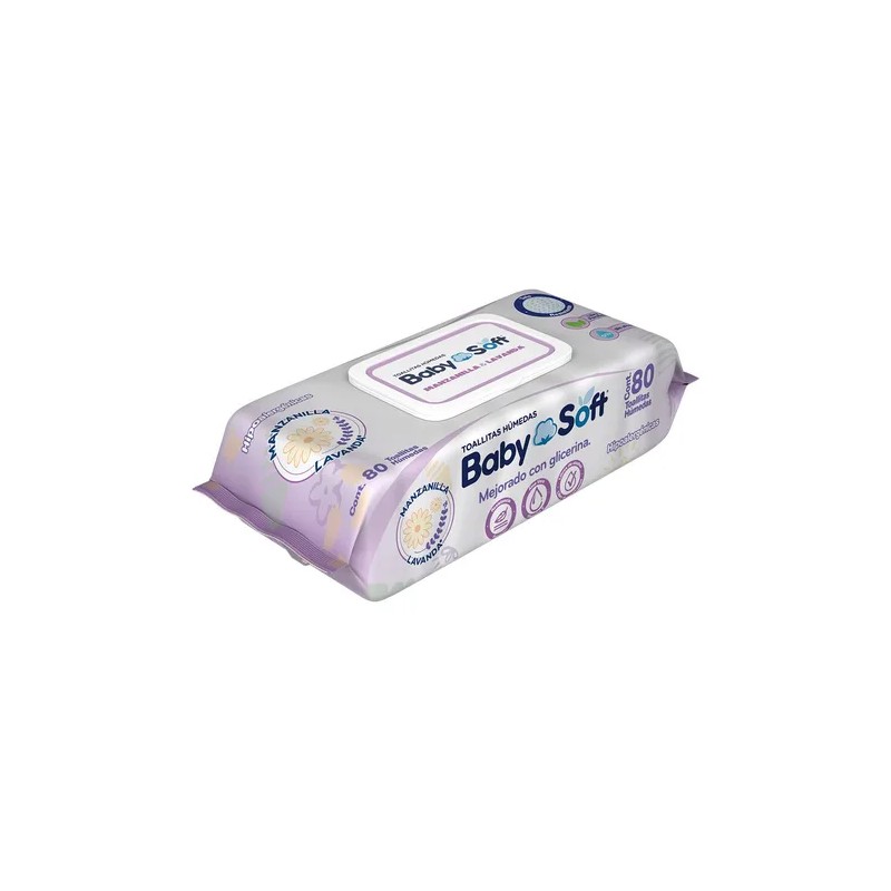Toallitas Húmedas Baby Soft Lavanda 80 Piezas