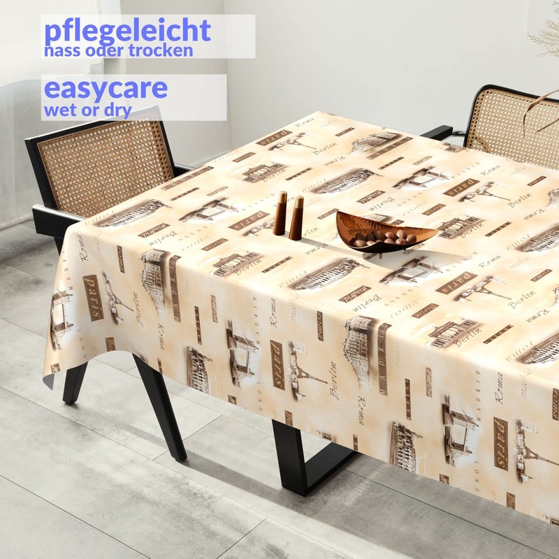 Oilcloth Tablecloth Washable Wax Tablecloth Plastic Tablecloths Smooth 100 x