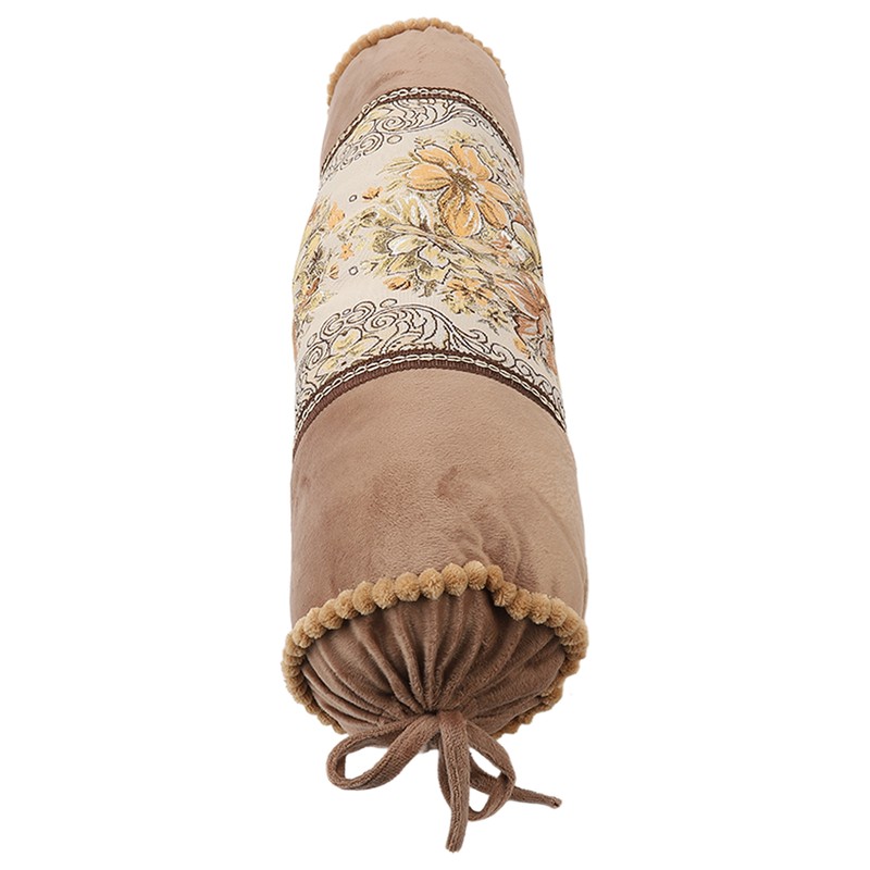 Foot Massage Cylinder Pillow Detachable Soft Foot Embroidery Cylinder Pillow