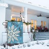 Hzppyz Hello Winter Snowflakes Garden Flag Double Sided, Blue Snow