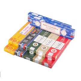 Pamai Pai® 180 g Nag Champa Mixer Package Basic Price: 6,66 EUR/100g – 6 Types Incense Sticks Incense