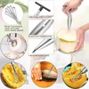 JALCH Coconut Opener Set Effortlessly Crack Open Coconuts with Stainless