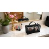 Black Transparent Nylon Mesh Bag for Cosmetics & Toiletries –