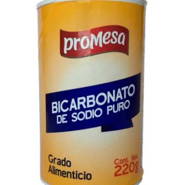 Bicarbonato De Sodio Promesa Grado Alimenticio Bote 220g