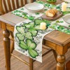 Artoid Mode Clover Shamrocks Eucalyptus Buffalo Plaid St.Patrick's Day Table