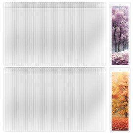 Neworkg 100 PCS Bookmark Sleeves Clear, Plastic Blank Bookmark Holder for Crafting and Picture Protection, 6.7 x 2.3 inches