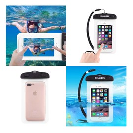 DFV mobile - Universal Protective Beach Case 30M Underwater Waterproof Bag for GIGABYTE O2 XDA DENIM - Transparent