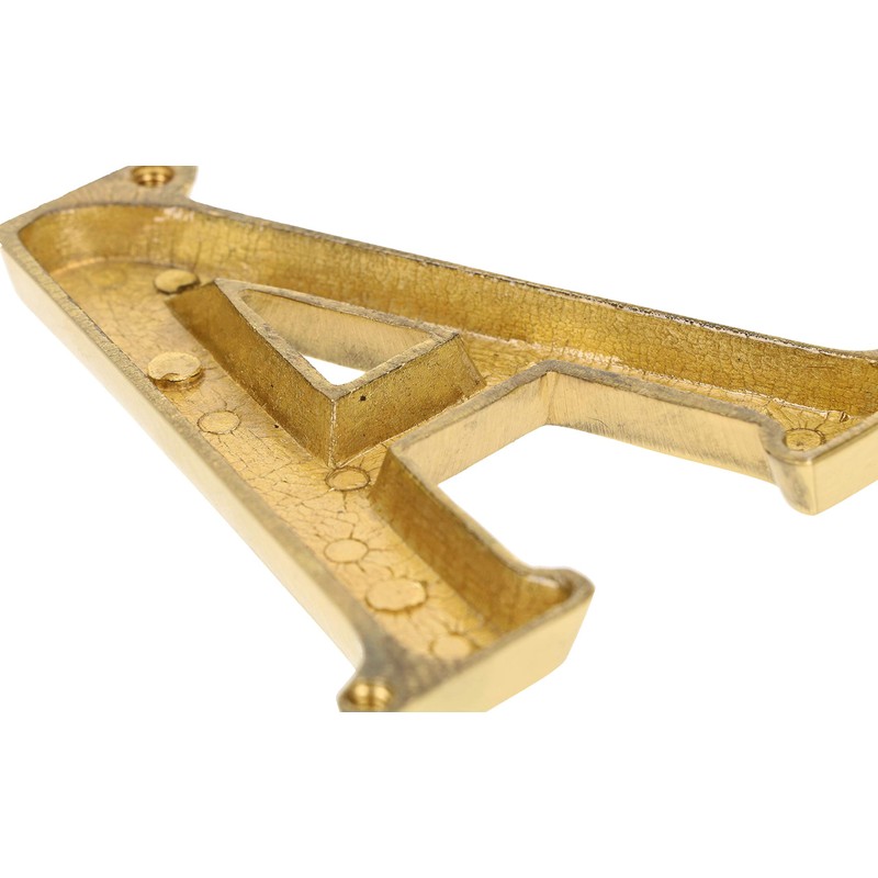 KOTARBAU® Letter A Made of Brass 10 cm for Houses,