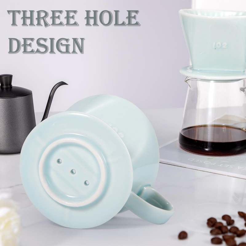 Noarixa Pour Over Coffee Dripper, Ceramic Pour Over Coffee Maker