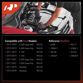 A-Premium - Bujías de iridio platino (paquete de 8) compatibles con Ford F-150 2010-2017, F-250/F-350 Super Duty 2011-2021, Mustang 2011-2019, E-350/E-450 Super Duty 2017-2019