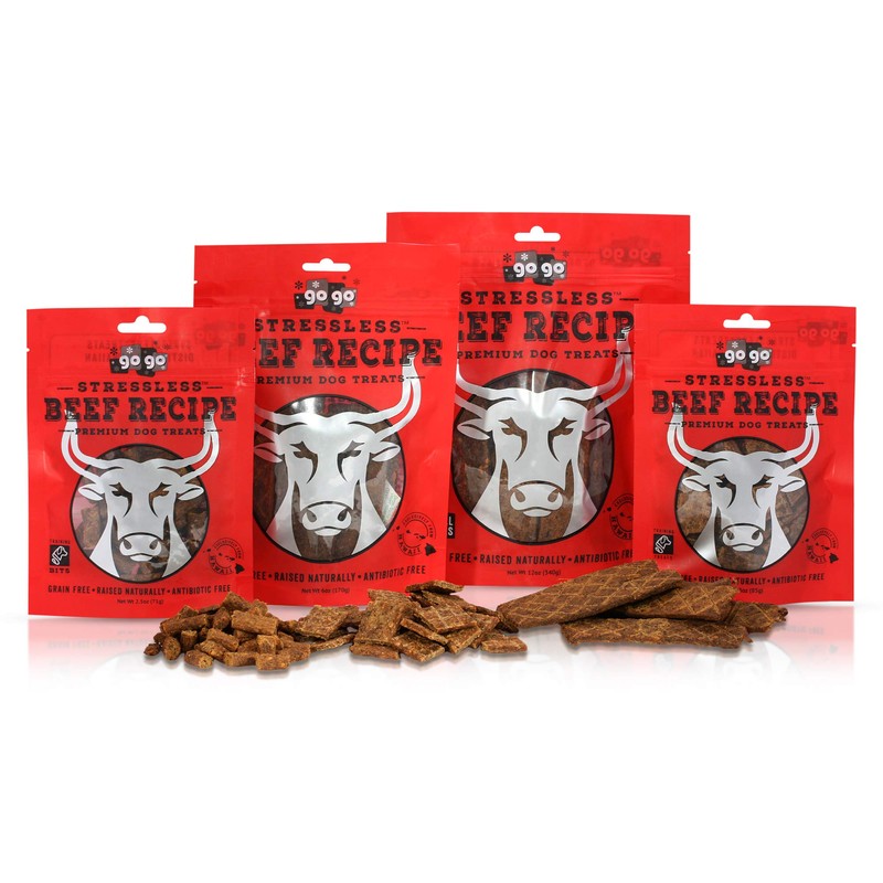 GoGo Stressless Beef Jerky (3oz Training Treats)