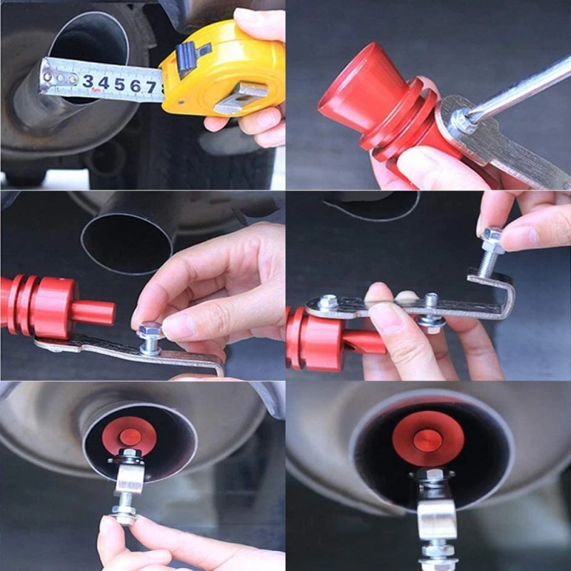 Car Turbo Sound Muffler Exhaust Pipe Oversized Roar Maker Loud