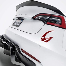 Star Mandalorian Dark Red Decal Sticker Set of 2