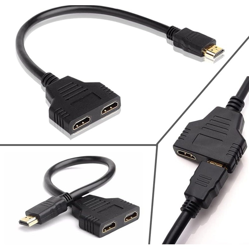 Hdmi Splitter 1 in 2 Out Adapter Cable -HDMI Splitter