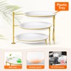 Lifewit Plastic 3 Tier Serving Tray Platter for Party Entertaining,