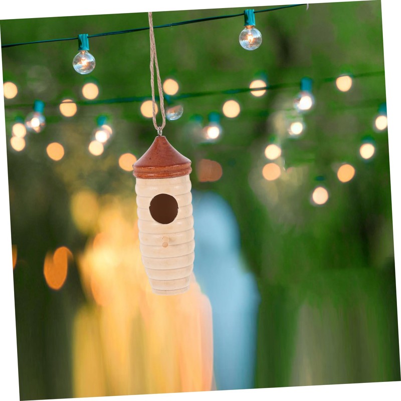 CIYODO Detailed Design Hummingbird House Bird Nest Outdoor Garden Swing