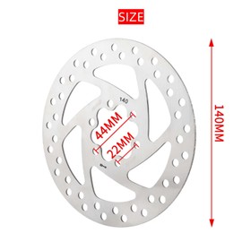 Bicycle Disc Brake Rotor Sets 140 mm 2 Packs Front & Rear Rotors Stainless Steel with 12 Screws for Most Bikes Road Bike Mountain Bike BMX MTB (140 mm Disc Plates)