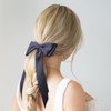 3PCS Luxury Silky Satin Hair Bow Clips for Women Girls