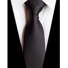 Secdtie Corbatas de diseño a rayas para hombre, Azul Marrón,