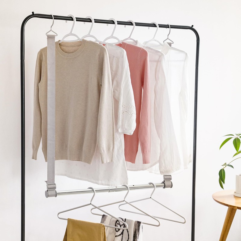 STO STO Closet Hanging Rod, Length and Height Adjustable Closet