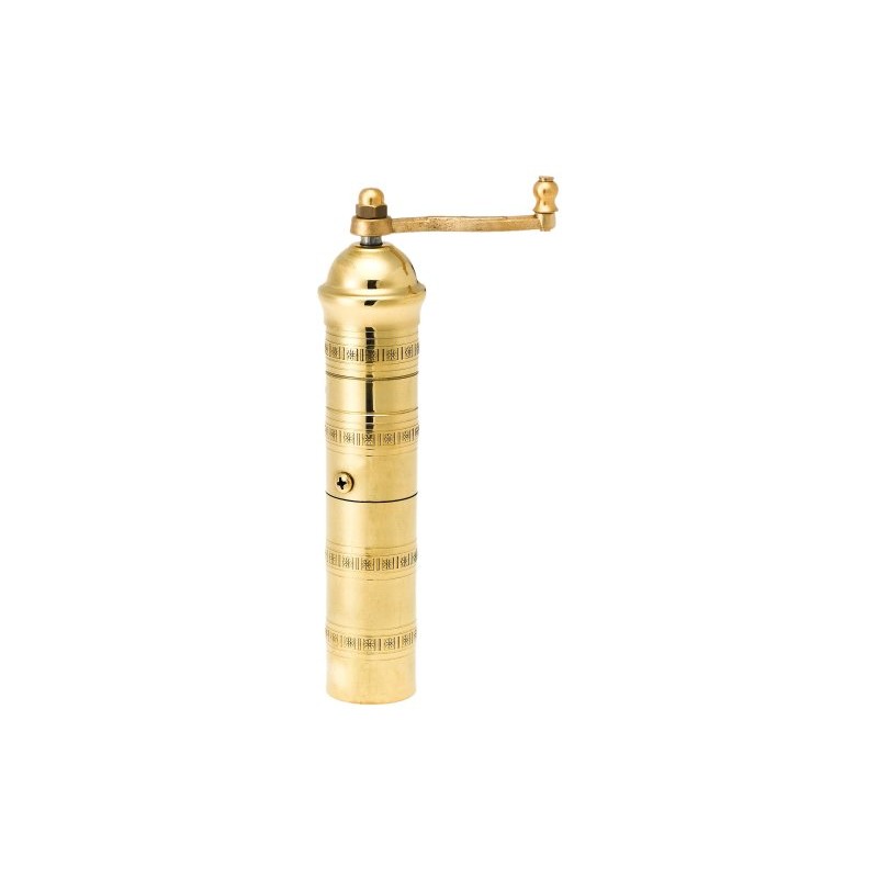 Pepper Mill Imports Traditional Coffee/Spice Mill, Brass, 7.5"